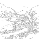 Line drawing with grid