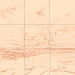 Sepia sketch with grid