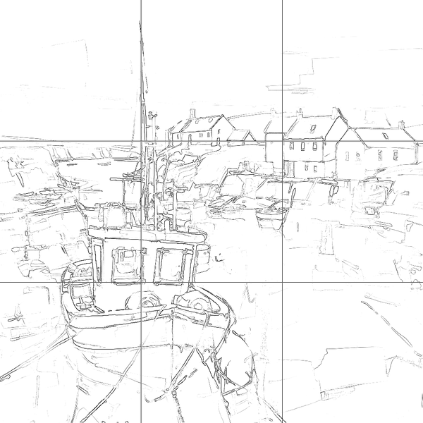 Sketch with grid