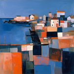 Original painting of Crail Harbour