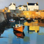 Original painting of Crail Harbour