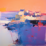 Original painting of Crail Harbour