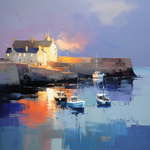 Original painting of Crail Harbour