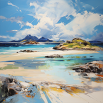 Original painting of Camusdarach Beach