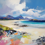 Original painting of Camusdarach Beach