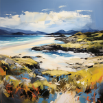 Original painting of Camusdarach Beach