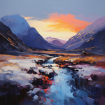 Original painting of Glencoe