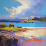 Original painting of Camusdarach Beach