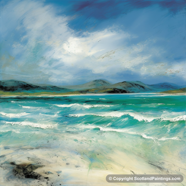 Painting - Luskentyre Beach - Scottish Beaches