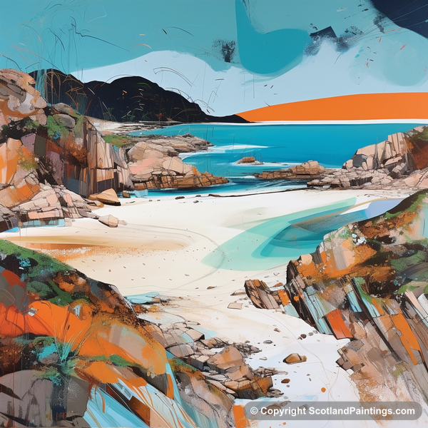 Painting - Achmelvich Beach - Scottish Beaches