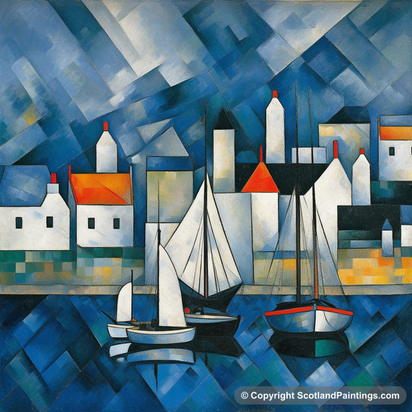 Painting - Anstruther Harbour - Scottish Harbours