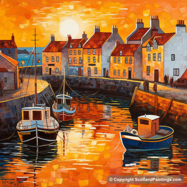 Painting - Pittenweem Harbour - Scottish Harbours