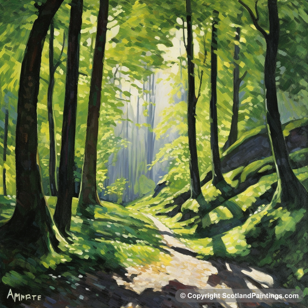 Painting - Anagach Woods - Scottish Forests