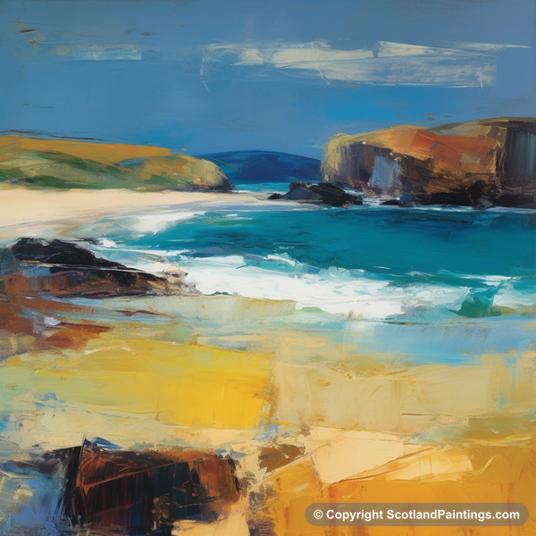 Painting - Durness Beach - Scottish Beaches