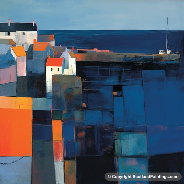 Painting - Crail Harbour - Scottish Harbours