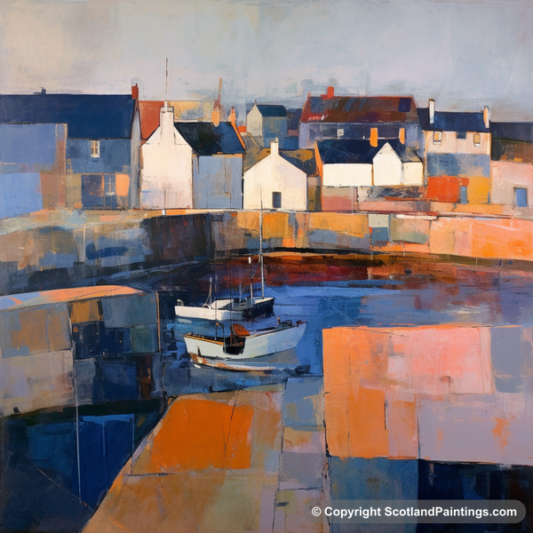 Painting - Crail Harbour - Scottish Harbours