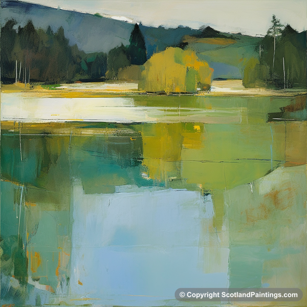 Painting - Loch Faskally - Scottish Lochs