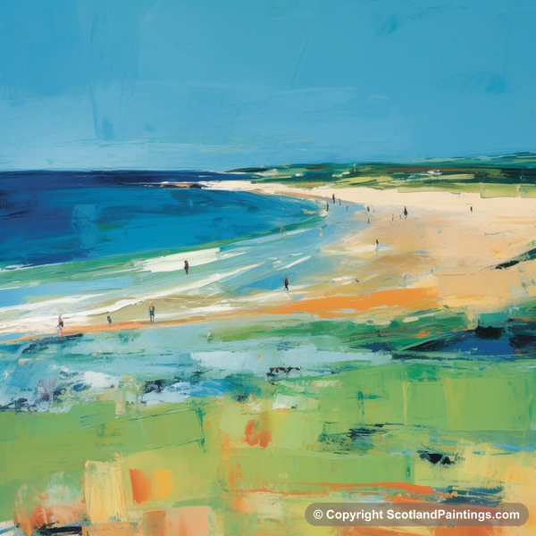 Painting - Gullane Beach - Scottish Beaches