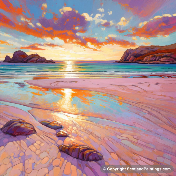 Painting - Achmelvich Beach - Scottish Beaches