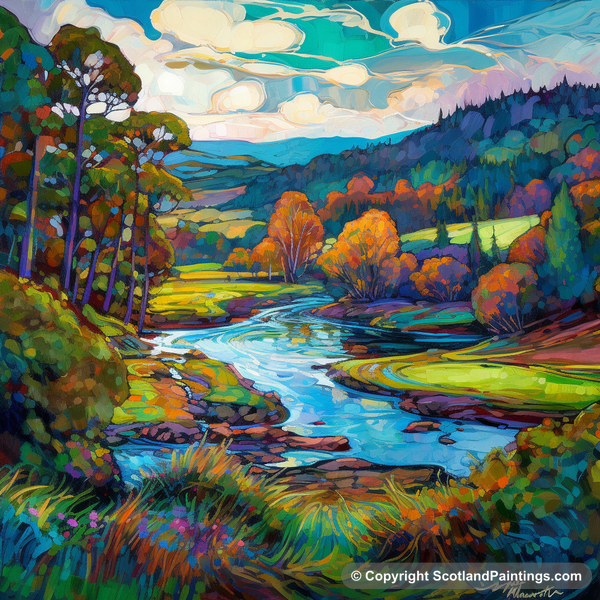 Painting - River Lyon - Scottish Rivers