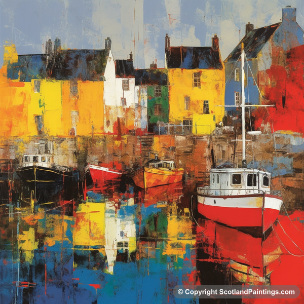 Painting - Tobermory Harbour - Scottish Harbours