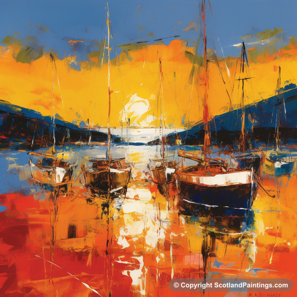 Painting - Cromarty Harbour - Scottish Harbours