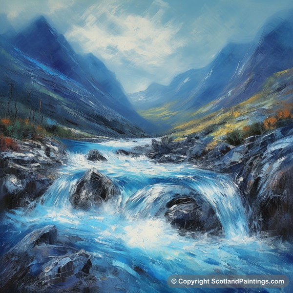 Painting - River Coe - Scottish Rivers