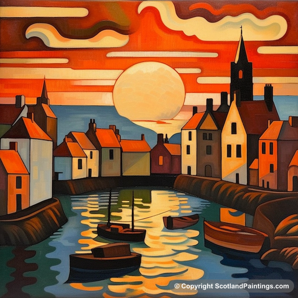 Painting - St Monans Harbour - Scottish Harbours