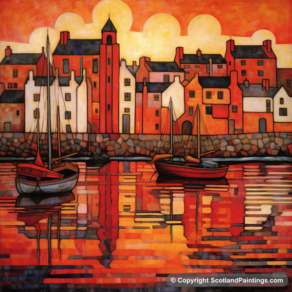 Painting - St Monans Harbour - Scottish Harbours