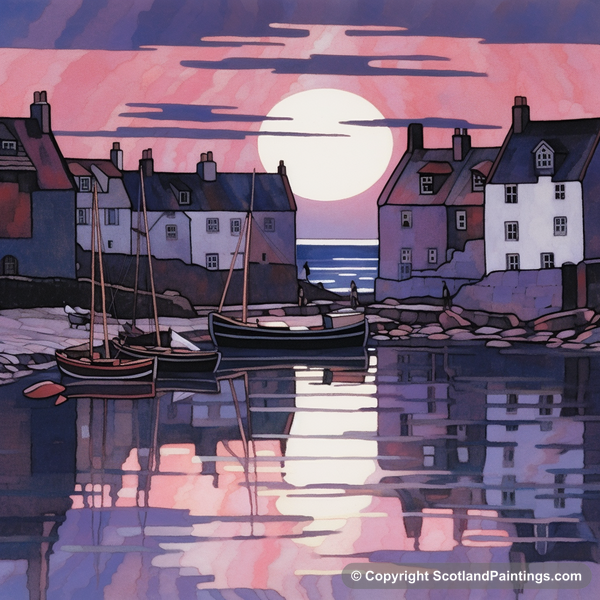 Painting - Crail Harbour - Scottish Harbours