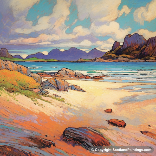 Painting - Silver Sands of Morar - Scottish Beaches