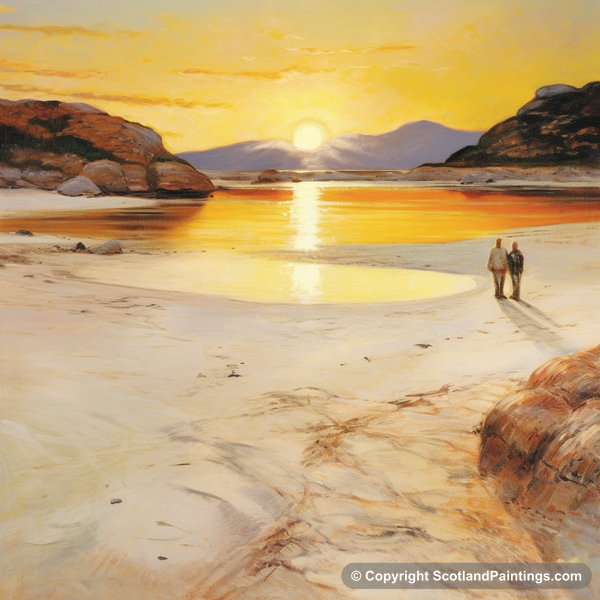 Painting - Silver Sands of Morar - Scottish Beaches