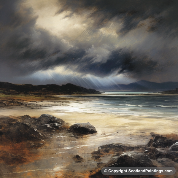 Painting - Silver Sands of Morar - Scottish Beaches