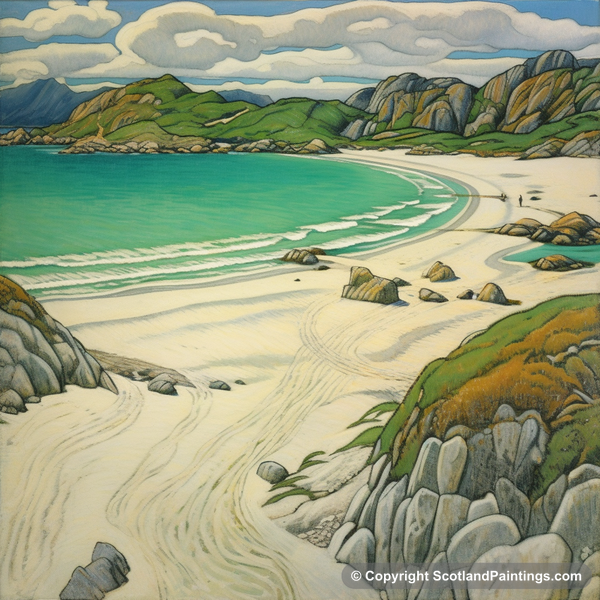 Painting - Silver Sands of Morar - Scottish Beaches