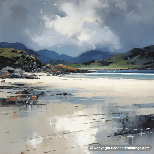 Painting - Silver Sands of Morar - Scottish Beaches