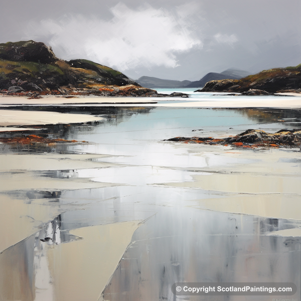 Painting - Silver Sands of Morar - Scottish Beaches