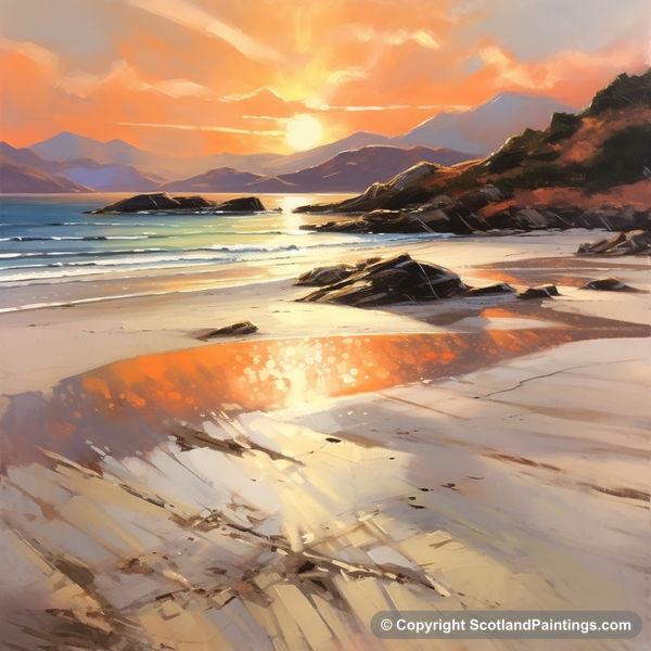 Painting - Silver Sands of Morar - Scottish Beaches