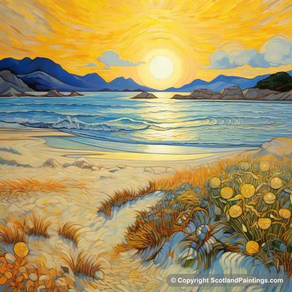 Painting - Silver Sands of Morar - Scottish Beaches