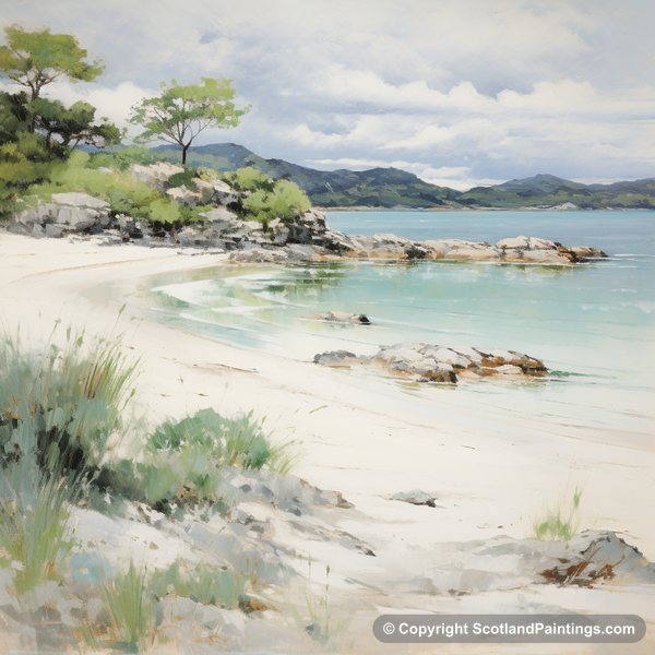 Painting - Silver Sands of Morar - Scottish Beaches