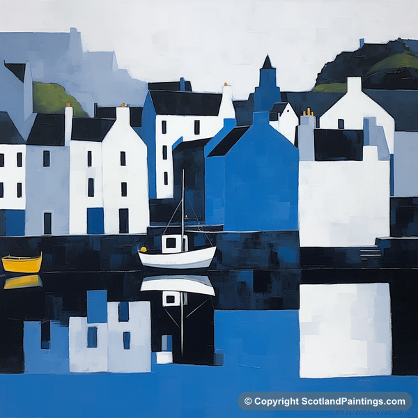 Painting - Portree Harbour - Scottish Harbours