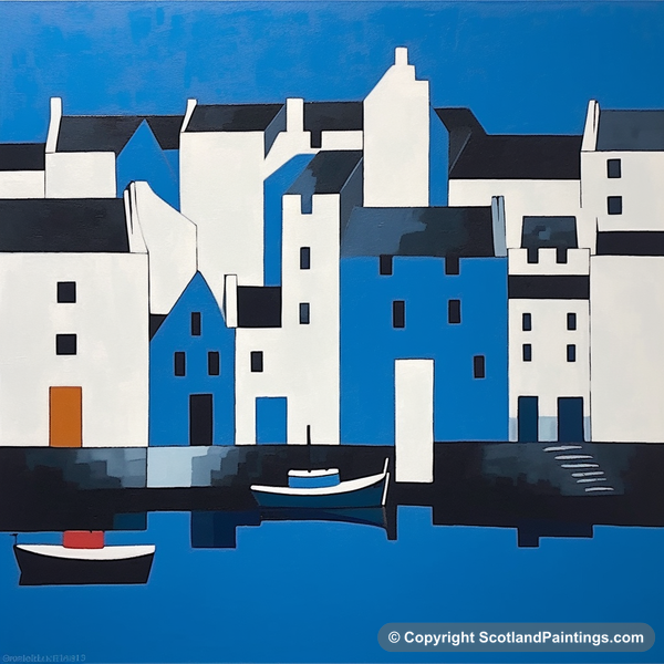 Painting - Portree Harbour - Scottish Harbours