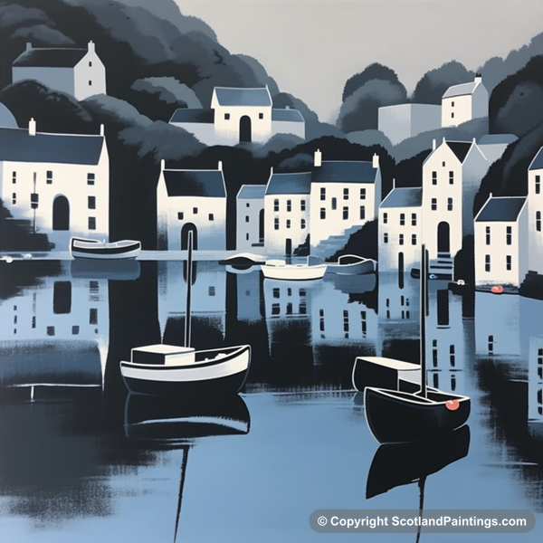 Painting - Portree Harbour - Scottish Harbours