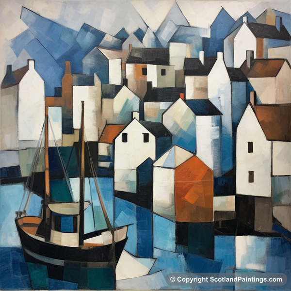 Painting - Portree Harbour - Scottish Harbours