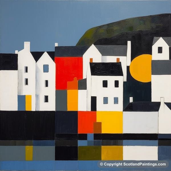 Painting - Portree Harbour - Scottish Harbours