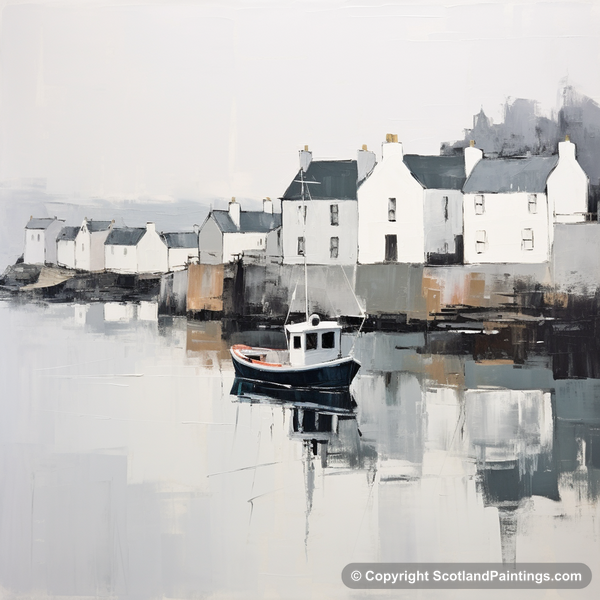 Painting - Portree Harbour - Scottish Harbours