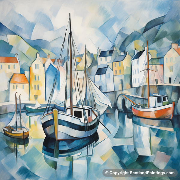 Painting - Portree Harbour - Scottish Harbours