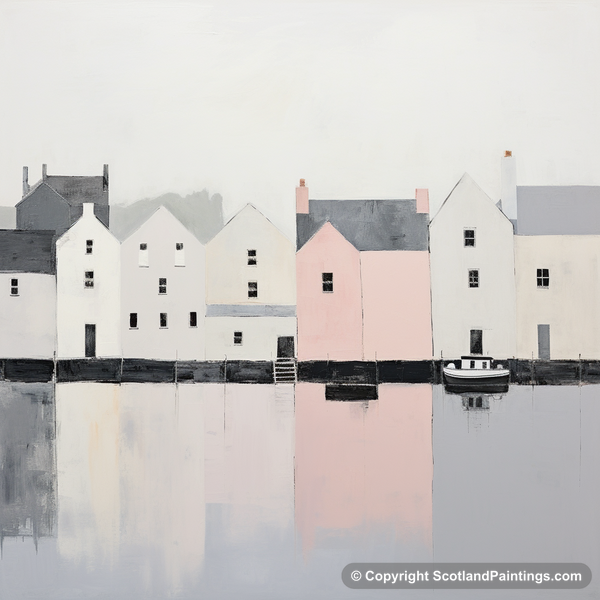 Painting - Portree Harbour - Scottish Harbours