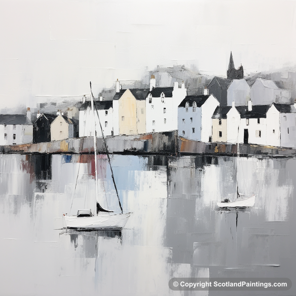 Painting - Portree Harbour - Scottish Harbours