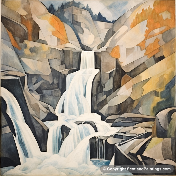 Painting - Steall Falls - Scottish Waterfalls