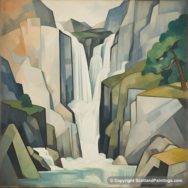 Painting - Steall Falls - Scottish Waterfalls